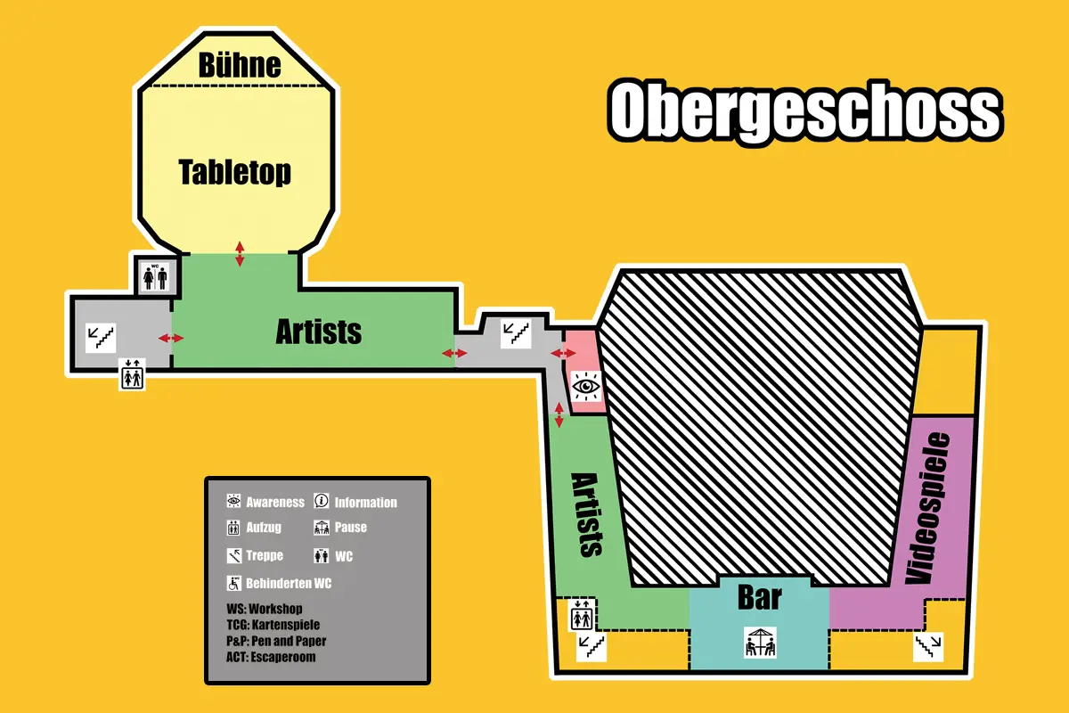 Wegeplan-Obergeschoss